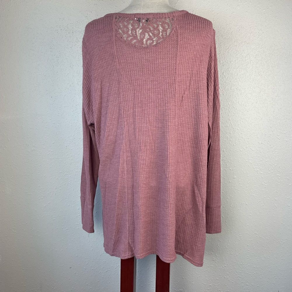 EUC Symmetry Womens Maude Lace Long Sleeve Too Size 3X - Picture 5 of 7